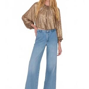 NEW SECULAR ava sequin top in copper